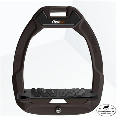 Flex-On Safe-On Sikkerhedsstigbøjle - Brun/Sort